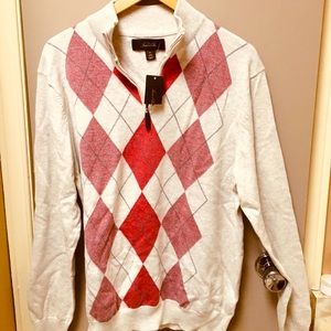 Tasso Elba Zip Up Argile Sweater (NEW)